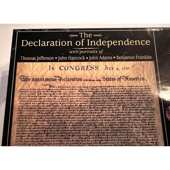 750-Piece Jigsaw Puzzle Historic Documents Declaration of Independence 18"x 24" - Picture 2 of 7